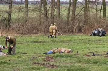 Piknik zimowy z inscenizacją historyczną w Borównie/ Fot. Bartosz Kubacki