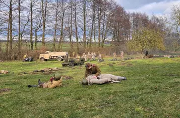 Piknik zimowy z inscenizacją historyczną w Borównie/ Fot. Bartosz Kubacki