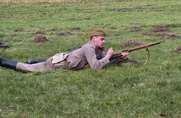 Piknik zimowy z inscenizacją historyczną w Borównie/ Fot. Bartosz Kubacki