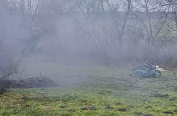 Piknik zimowy z inscenizacją historyczną w Borównie/ Fot. Bartosz Kubacki