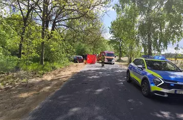 Tragiczny wypadek na drodze pod Świeciem/ Fot. KPP Świeci