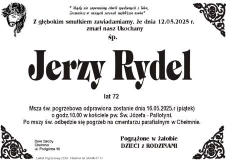 W komentarzach wpisujemy wspomnienia i kondolencje.