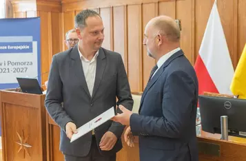 Wręczenie umów FEdKP 2021-2027, 16 maja 2025 r., fot. Mikołaj Kuras dla UMWKP