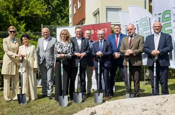 Pierwsza łopata pod budowę nowego segmentu diagnostycznego WSD, fot. Tomasz Czachorowski/eventphoto dla UMWKP