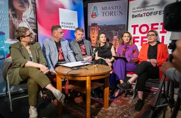 Konferencja prasowa organizatorów festiwalu Bella Tofifest, fot. Szymon Zdziebło/tarantoga.pl dla UMWKP
