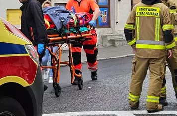 Wypadek w centrum Chełmna/ Fot. JH
