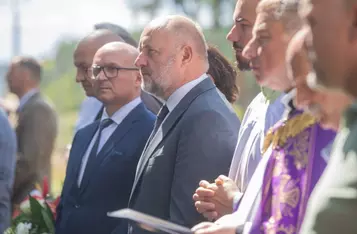 Uroczystość upamiętniająca ofiary katastrofy pod Otłoczynem, 19 sierpnia 2025 r., fot. Mikołaj Kuras dla UMWKP