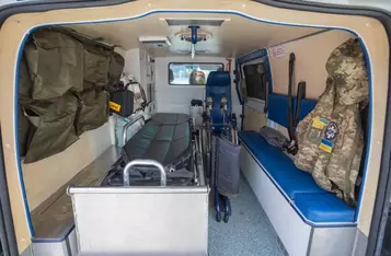 Prezentacja ambulansu przekazanego fundacji „Samoobrona”, fot. Mikołaj Kuras dla UMWKP