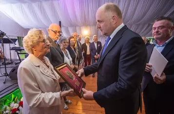 Uroczyste spotkanie w Przysieku, fot. Mikołaj Kuras dla UMWKP