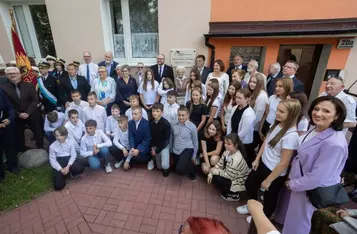 Odsłonięcie tablicy poświęconej prof. Wilhelminie Iwanowskiej, fot. Mikołaj Kuras dla UMWKP
