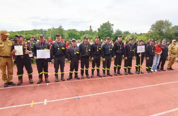 Powiatowe Zawody Sportowo-Pożarnicze w Chełmnie/ Fot. KP PSP Chełmno