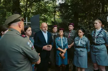 Uroczystości w Dachau, fot. Józef Fifin