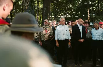 Uroczystości w Dachau, fot. Józef Fifin