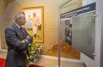 Wernisaż wystawy „Zagłada chorych psychicznie podczas II wojny światowej w okupowanej Polsce. Początek ludobójstwa”, fot. Mikołaj Kuras dla UMWKP