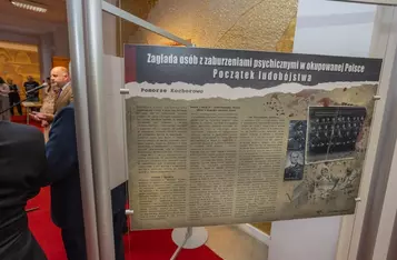 Wernisaż wystawy „Zagłada chorych psychicznie podczas II wojny światowej w okupowanej Polsce. Początek ludobójstwa”, fot. Mikołaj Kuras dla UMWKP