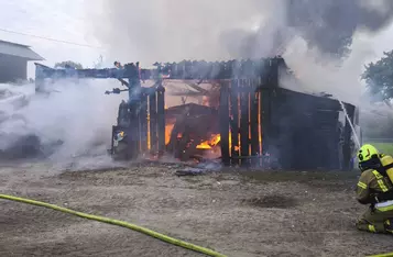 Pożar w gminie Chełmno/ Fot. KP PSP Chełmno