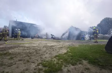 Pożar w gminie Chełmno/ Fot. KP PSP Chełmno