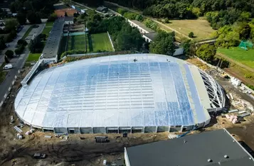 Budowa hali sportowej w Bydgoszczy, fot. Tomasz Czachorowski/eventphoto.com.pl dla UMWKP