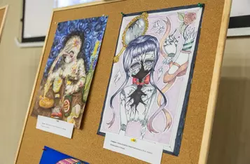 Wręczenie nagród w konkursie plastycznym „Zdrowie psychiczne – wyraź je artystycznie”, fot. Szymon Zdziebło/tarantoga.pl dla UMWKP
