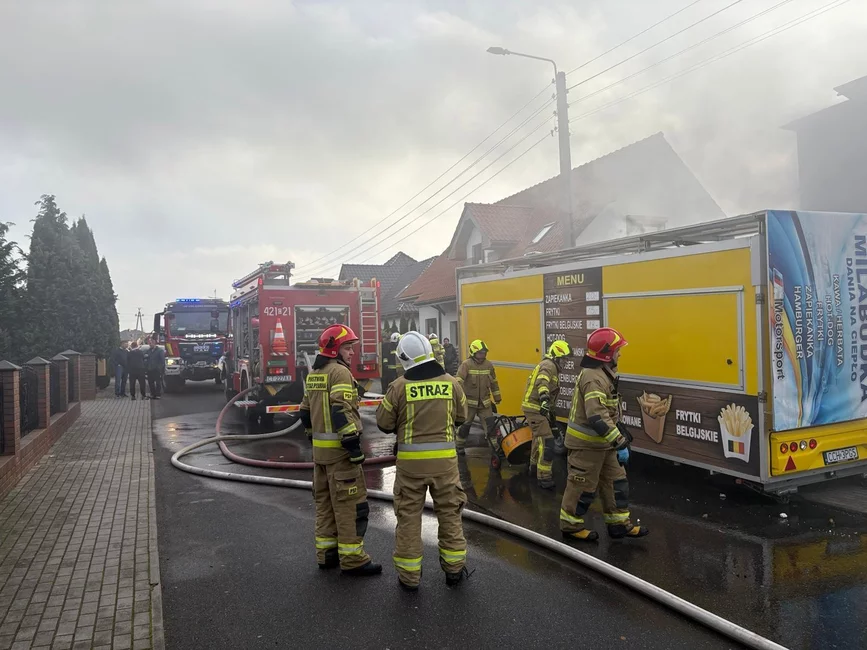 Tragiczny pożar domu w Chełmnie/ Fot. KP PSP Chełmno