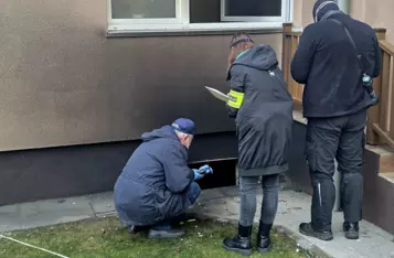 Tragiczny pożar domu w Chełmnie/ Fot. KPP Chełmno
