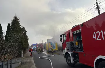 Tragiczny pożar domu w Chełmnie/ Fot. KP PSP Chełmno