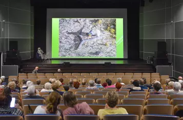 Studenci z Chełmna podczas wykładu Krzysztofa Kujawy przenieśli się do Afryki/Fot. Pitrex