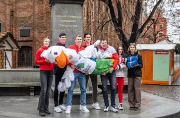 Uroczystość z okazji rozpoczęcia odliczania stu dni do Halowych Mistrzostw Świata Kujawy Pomorze 26, fot. Mikołaj Kuras dla UMWKP