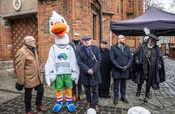 Uroczystość z okazji rozpoczęcia odliczania stu dni do Halowych Mistrzostw Świata Kujawy Pomorze 26, fot. Mikołaj Kuras dla UMWKP
