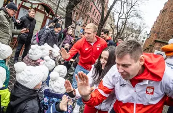 Uroczystość z okazji rozpoczęcia odliczania stu dni do Halowych Mistrzostw Świata Kujawy Pomorze 26, fot. Mikołaj Kuras dla UMWKP
