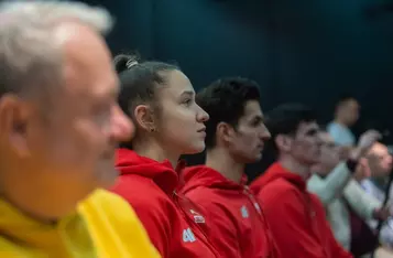 Uroczystość z okazji rozpoczęcia odliczania stu dni do Halowych Mistrzostw Świata Kujawy Pomorze 26, fot. Mikołaj Kuras dla UMWKP
