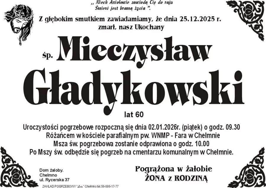 W komentarzach wpisujemy wspomnienia i kondolencje.