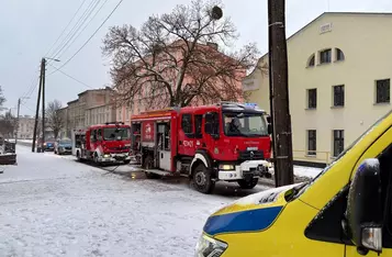 Tragiczny pożar w kamienicy w Chełmnie/ Fot. KP PSP Chełmno