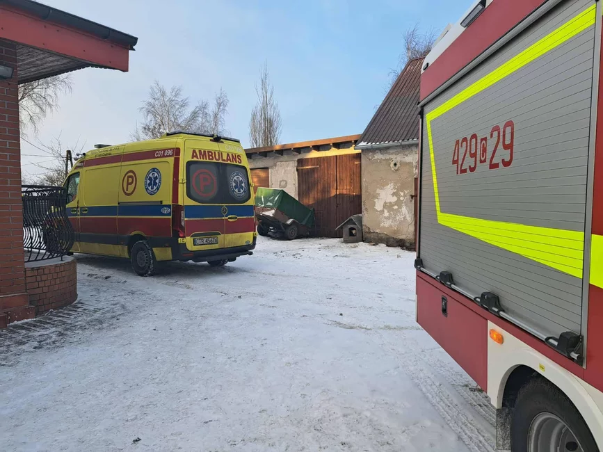 Akcja ratunkowa w Papowie Biskupim pod Chełmnem/ Fot. OSP Papowo Biskupie