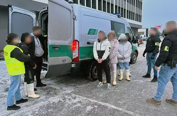 Straż graniczna weszła do piekarni w Chełmnie/ Fot. Nadesłane