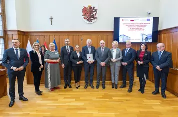 Uroczystość wręczenia umów KPO, 9 lutego 2026, fot. Mikołaj Kuras dla UMWKP