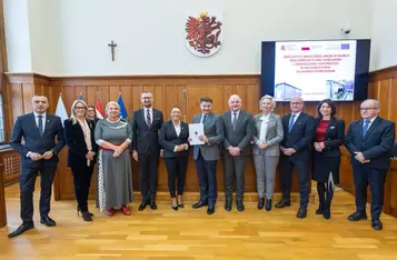 Uroczystość wręczenia umów KPO, 9 lutego 2026, fot. Mikołaj Kuras dla UMWKP