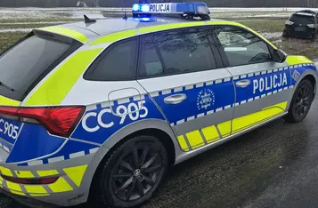 Pod Świeciem kierowca toytoty uderzył w drzewo/ Fot. KPP Świecie