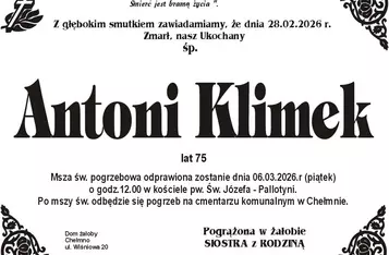 W komentarzach wpisujemy wspomnienia i kondolencje.