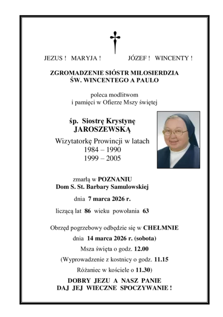 W komentarzach wpisujemy wspomnienia i kondolencje.