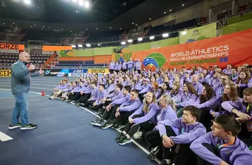 Spotkanie marszałka Piotra Całbeckiego z wolontariuszami HMŚ Kujawy Pomorze 26, fot. Paweł Skraba