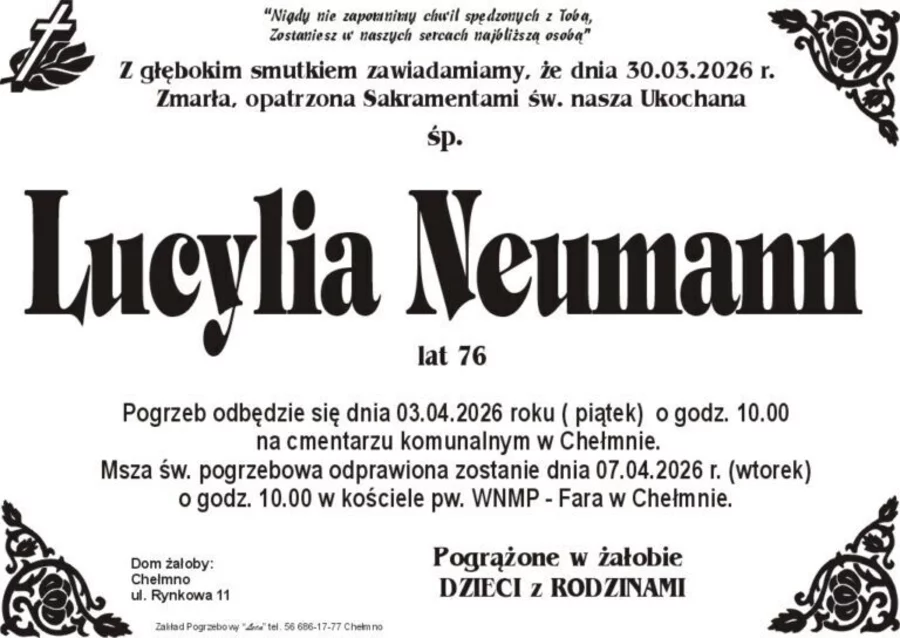 W komentarzach wpisujemy wspomnienia i kondolencje.