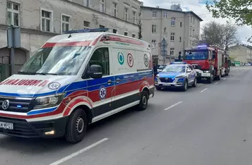 Pożar na ul. Młyńskiej w Chełmnie/ Fot. KP PSP Chełmno