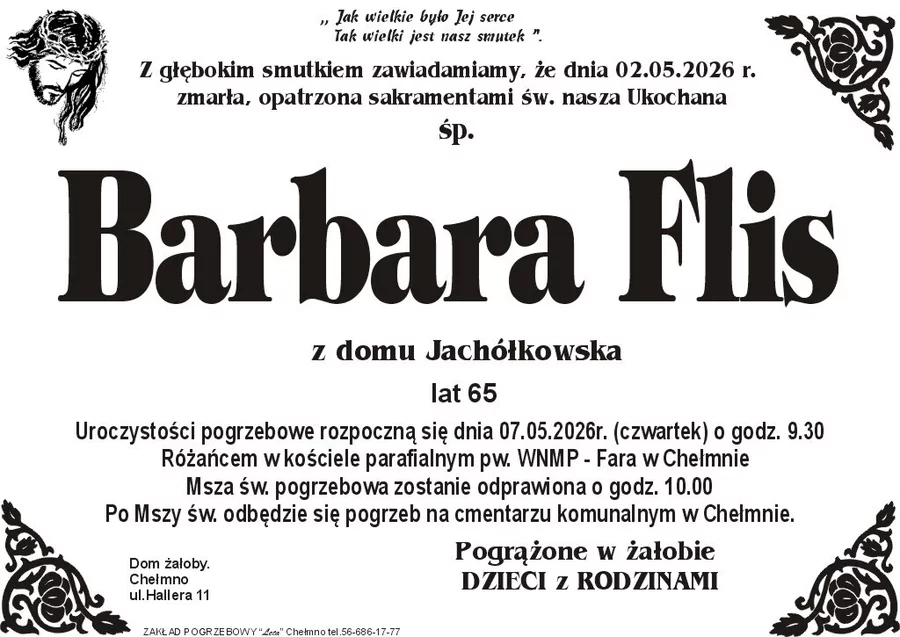 W komentarzach wpisujemy wspomnienia i kondolencje.