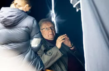 Plan zdjęciowy filmu „Całopalenie” Krzysztofa Zanussiego, fot. Andrzej Goiński dla UMWKP