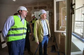 Marszałek Piotr Całbecki, dyrektor KPCD Marek Rubnikowicz i prezes Kujawsko-Pomorskich Inwestycji Regionalnych Jarosław Wierski w Nawrze, 23.07.26, fot. Szymon Zdziebło/tarantoga dla UMWKP