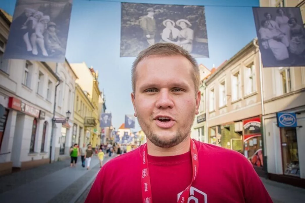 Piotr Murawski, wiceburmistrz Chełmna i wolontariusz od pierwszej edycji Perspektywy - 9 Hills Festivalu w Chełmnie (fot: PITREX)