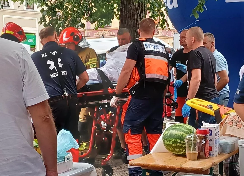 Dramatyczne chwile na festiwalu. Kilka poparzonych osób/ fot. Nadesłane