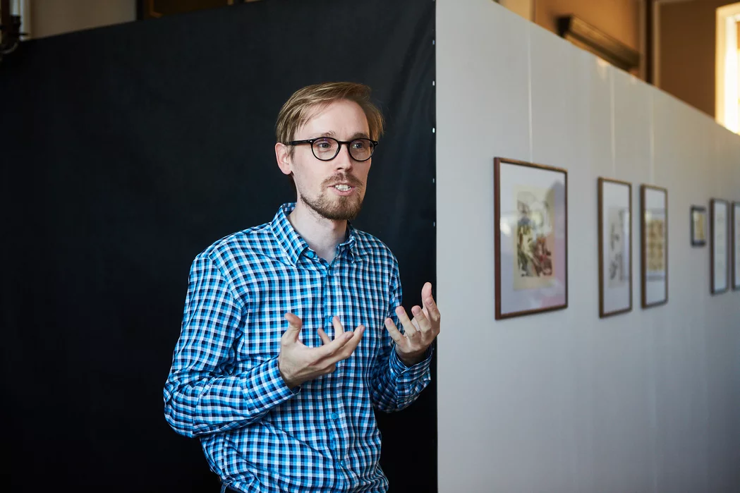 Adam Jendryczka, kurator artystyczny Perspektywy – 9 Hills Festivalu i dyrektor Muzeum Ziemi Chełmińskiej/ Fot. Rafał Skoczylas