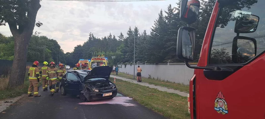 Samochód dachował przy wyjeździe na 